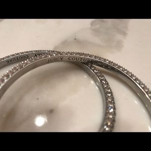 Juicy Couture silver bangs (set of 2)